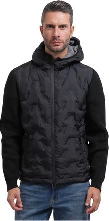 Yes-Zee Kort jack met capuchon - Heren - Jassen - Zwart - Maat: 2XL