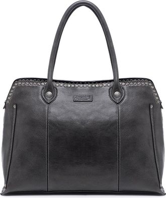 OLD TREND Soul Stud Leather Satchel Bag in Slate at Nordstrom Rack