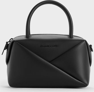 Charles & Keith Midori Geometric Bowling Bag
