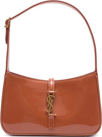 Saint Laurent Le 5 &agrave; 7 schoudertas - Bruin