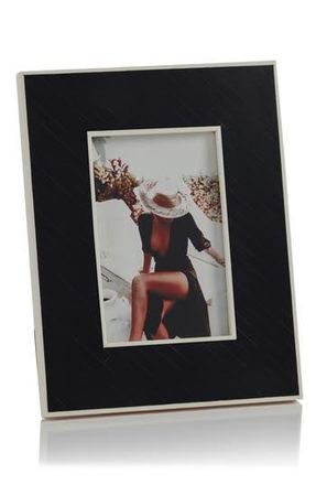 Zodax Inlay Design 6.75 x 8.75 Photo Frame in White/Black at Nordstrom Rack