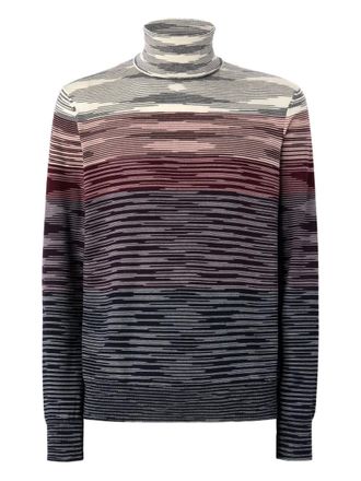 Missoni roll-neck striped sweater - men - Wool - 44 - Multicolour