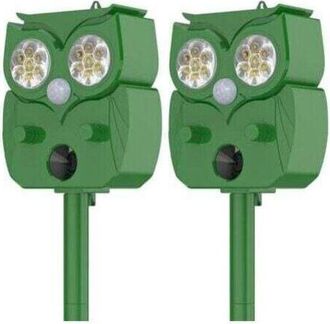 OEM Repelente Ultras&oacute;nico Para Gatos, Paquete De 2 Unidades, Resistente Al Agua (ip65), Ajustable Para Repeler Gatos Callejeros, Palomas, Ciervos Y Otros 