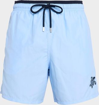 Vilebrequin Men & apos;s Les Unis Bicolor Swim Trunks