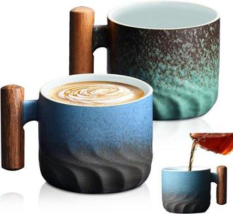 OEM Juego De 2 Tazas De Caf&eacute; De Porcelana, Tazas De Cer&aacute;mica Para Espresso, Capuchino Y Latte, Ideales Para T&eacute; Y Caf&eacute;, Capacidad De 70 Ml