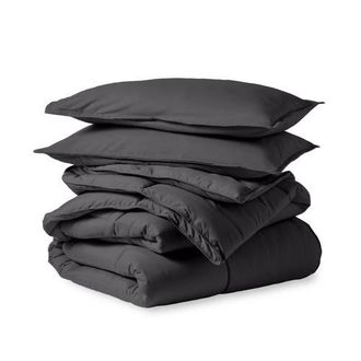 Bare Home All-Season Down Alternative Comforter Set - Oversized King in Forged Iron Grey at Nordstrom