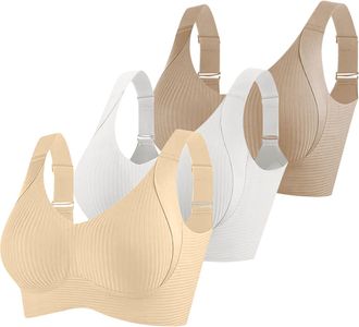 Generic Ladies Sports Bra Seamless Comfortable Soft Breathable Womens Bra Liners Support Stop Women Crop Top Seamless Sleep Yoga Bralette Stretch Bras Sport P