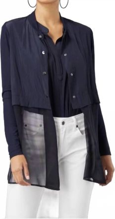 Lola & Sophie Mesh Jacket In Nightwatch- Navy