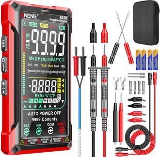 OEM Mult&iacute;metro Digital Trms De 9999 Cuentas, Inteligente, Con Rango Autom&aacute;tico, Anti-quemado, Ohm&iacute;metro, Amper&iacute;metro, Volt&iacute;metro, Ncv, Corriente Cc/ca, Vo