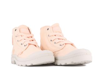 Palladium Schn&uuml;rboots PALLADIUM PAMPA HI, Damen, Gr. 39,5, peaskin, Textil, Schuhe Schn&uuml;rboots, Schn&uuml;rstiefel, Schn&uuml;rstiefelette aus Canvas