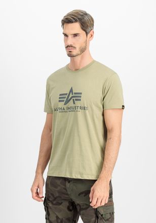 Alpha Industries T-Shirt ALPHA INDUSTRIES Basic T-Shirt BL, Herren, Gr. XS, gr&uuml;n (light olive), Obermaterial: 100% Baumwolle, Shirts T-Shirt
