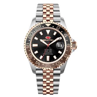 Seapro Grand Meridian Quartz Black Dial Mens Watch SP4337