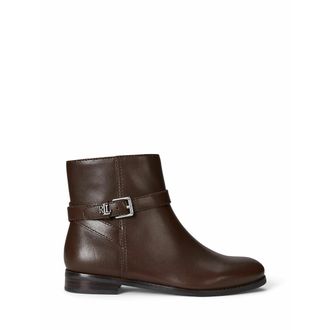 Ralph Lauren Enkellaarsjes van glad leer Brooke