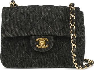 Chanel Borsa a spalla Classic Flap mini 1998 - Nero