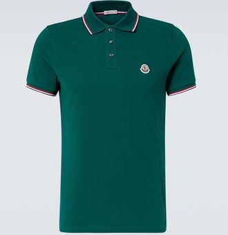 Moncler Logo cotton pique polo shirt