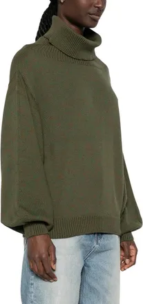 BASERANGE Truien & Vesten, Dames, Groen, M, Katoen, Calla Sweater