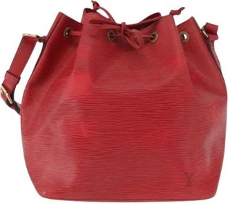 Louis Vuitton Pre-owned Vintage Bucket Bag - Dames - Vintage Tas - Rood - ONE Size - Leer - Vintage