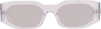 Versace Clear Mirror Silver Irregular Sunglasses VE4489U 148/8V 55