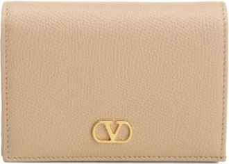 Valentino Garavani VLogo Signature Portemonnee - Dames - Portefeuilles - Roze - ONE Size - Leer - Accessoires