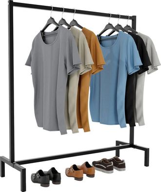 Clp Perchero Melva En Estilo Industrial Negro 120x38x120