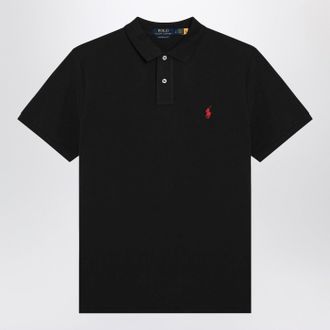 Polo Ralph Lauren Black Cotton Custom Slim Fit Polo