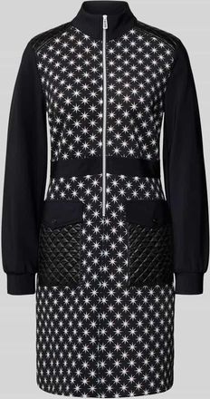 Marc Cain Knielanges Kleid mit Stehkragen in Black, Größe 36