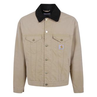 Carhartt Work in Progress OG Trucker Jacket - Heren - Zomerjassen - Beige - L - Katoen - Jassen