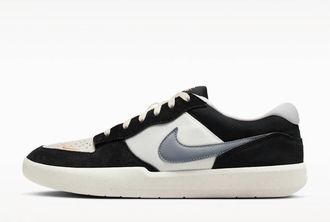 Nike Mens Sb Force 58 Sneaker In Black/cool Grey-Summit White-Sail