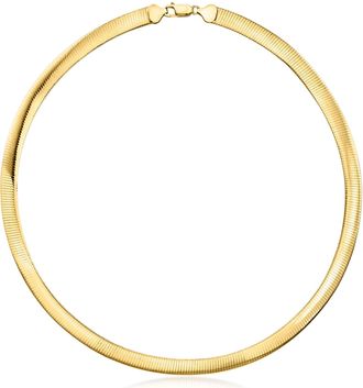 Ross-Simons Italian 8mm 14kt Yellow Gold-Plated Omega Necklace