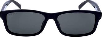 Gucci Grey Rectangular Mens Sunglasses GG1986SA 001 57