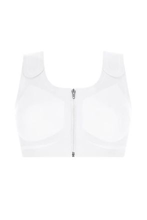 Amoena Lymph Flow Wire-Free Front Closure Bra in White at Nordstrom, Size X-Large