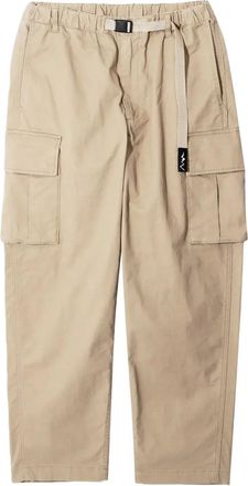 Manastash cargo pocket elastic-waist trousers - men - Fabric - M - Brown