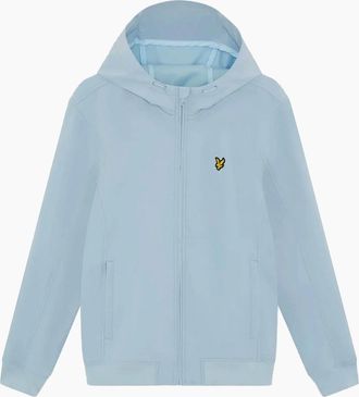 Lyle & Scott Mens Lyle & Scott Softshell Full Zip Jacket With Hood Opal Blue - Size: 38/Regular