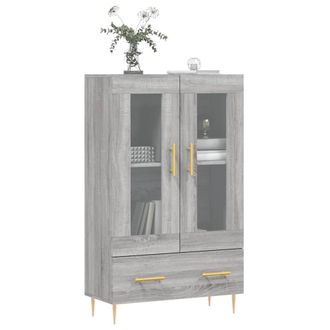 Berkfield Home Highboard Grey Sonoma 69.5x31x115 cm Engineered Wood