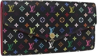 Louis Vuitton Pre-owned Wallets, female, Multicolor, Size: ONE SIZE Pre-owned Canvas Wallet