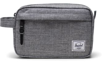 Herschel Kulturbeutel HERSCHEL Chapter Travel Kit - Raven Crosshatch, Damen, Gr. B/H/T: 24cm x 15cm x 11,5cm, grau, Taschen Kulturbeutel