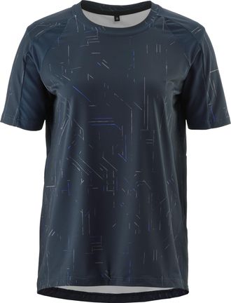 Gonso Radtrikot GONSO Trail Jersey W, Damen, Gr. 36, blau (nachtblau), 88% Polyester, 12% Elasthan, Rundhals, Trikots Radtrikot, Damen Fahrradtrikot kurzarm