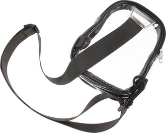 Yardwe Adjustable Clear Sling Bag for Women Small Crossbody Sports Chest Bag for Running Travel with Portable Phone Storage and Practical Capacity