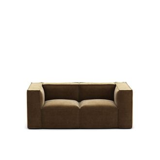 La Redoute Interieurs Moduleerbare zetel, 2-zit, vintage ribfluweel, Seven