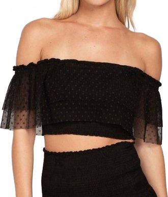 Peixoto Chi Chi Crop Top In Black