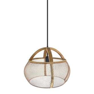 Fabrilamp Fabrilamp - Abrila Colgante De Rejilla Modelo Coimbra Marron 1 Luz