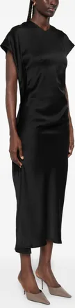 Victoria Beckham Womens Dress Victoria Black Viscose