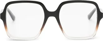 Alexander McQueen Eyewear Bril met vierkant montuur - Zwart