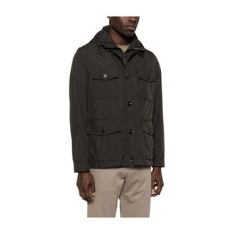 Moorer Light Jackets, male, Brown, Size: 4XL Ferri-Stp Jacket