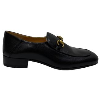 Gucci Pre-owned Womens Horsebit Slip On Loafers in Black Leather - Size 36.5 EU/IT