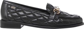 Dune London Dames/Dames Leren Snaffle Loafers (Zwart)