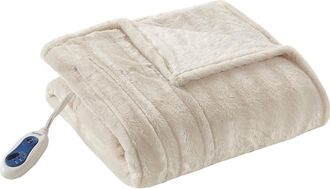 Beautyrest Faux Fur Heated Throw Blanket - 50 x 70 in Ivory at Nordstrom Rack