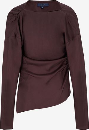 SOEUR Bluse mit Schalkragen aus Satin-Twill Fresia