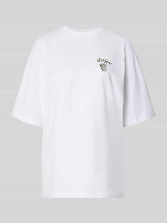Review Oversized T-Shirt mit Statement-Print in Weiss, Gr&ouml;&szlig;e XL