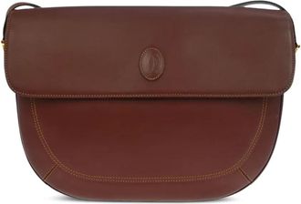 Cartier 1990-2000s flap leather shoulder bag - Brown